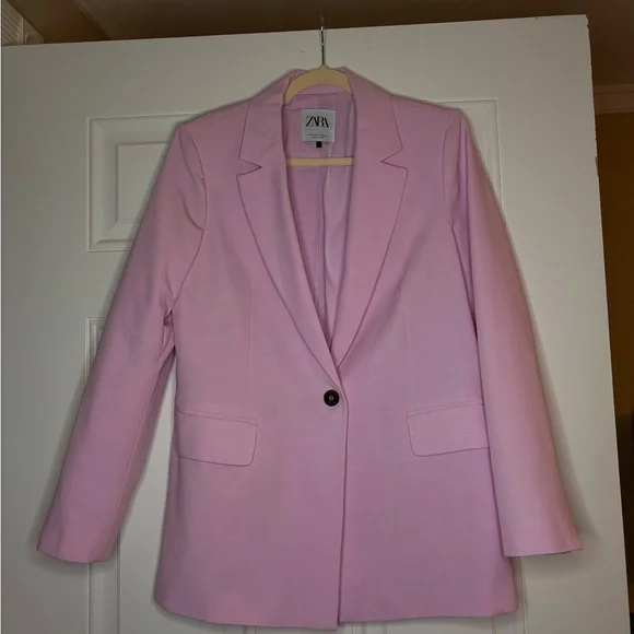 Zara Women's Pink Blazer - Picture 2 of 4